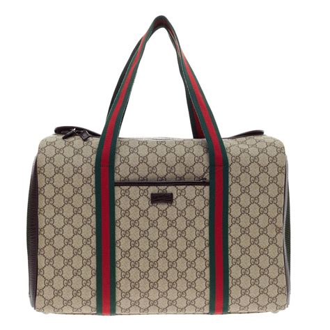 gucci dog bag|Gucci tote with cat.